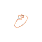 18K Gold & Diamond Ring For Women KLR-390